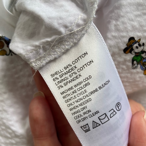 Disney x Tommy Bahama Seersucker Nova Wave Beach Cruiser Midi Dress size Small - Picture 7 of 9